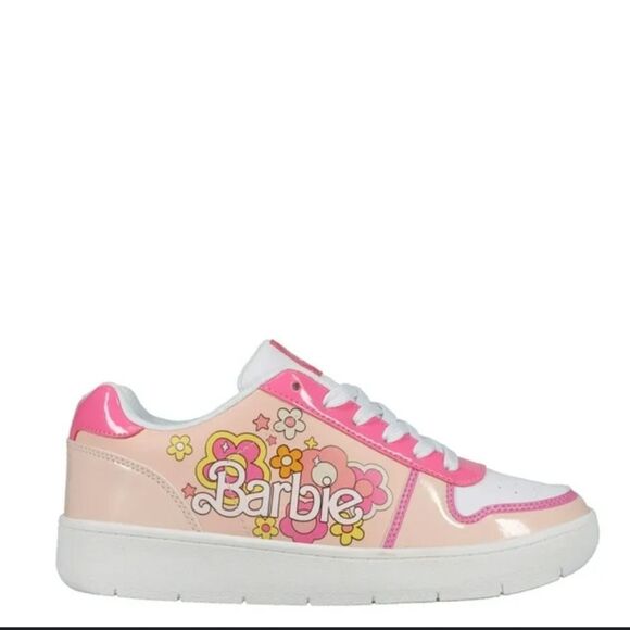 BRAND NEW  WOMEN'S BARBIES BY MATTEL PINK CASUAL COURT SNEAKER - Picture 4 of 16